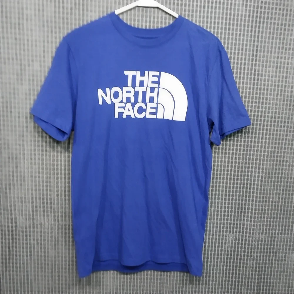 The North Face Mens T-Shirt Short Sleeve Logo Graphic Small Purple